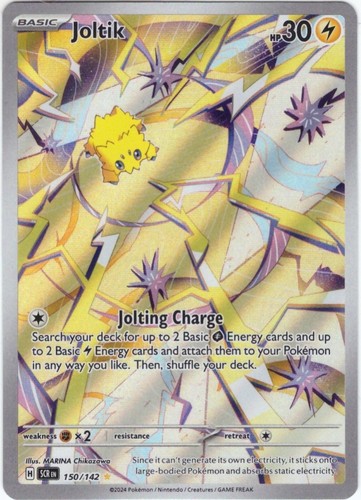 Pokemon Joltik 150/142 Stellar Crown Illustration Rare Holo EN