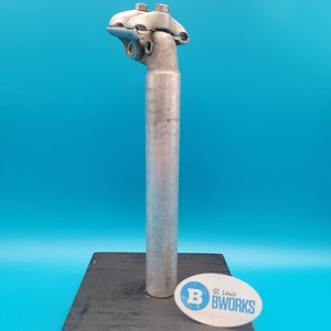Vintage Campagnolo Seatpost 27.2 x 215 mm 2 Bolt Post Micro Adjust Campy  l29