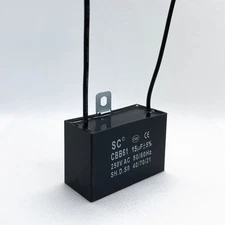 CBB61 15mfd 15uF 15 uF 250V AC  Fan MOTOR START Capacitor 2 WIRES US STOCK