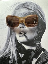 Maui Jim Sunglasses MJ134-22 Hibiscus Sandstone Frame Excellent Condition 