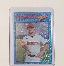 2026 Topps Heritage Lane Thomas Chrome Light Blue Sparkle #285 - Guardians