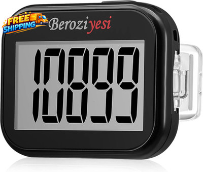 3D Pedometer for Walking Simple Step Counter for Walking with Removable Clip