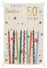 Special Brother On Your 50th Birthday Card