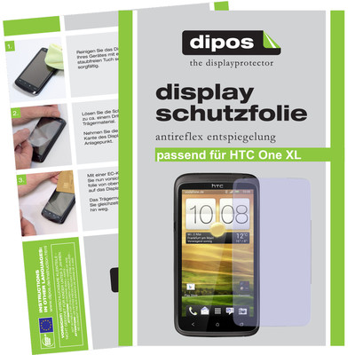 Dipos Pellicola Protettiva Antiriflesso Per HTC One M8 - 2 Pezzi, Anti-impronta, Opaca, Made In Germany - 2