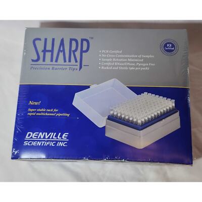 Sharp Precision Barrier Pipette Tips Denville 960 10XL Tips Stable Rack P1096-FR