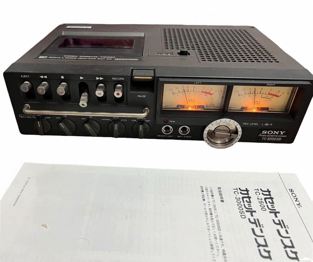 SONY TC-3000 SD Densuke 3000 cassette used item working item 