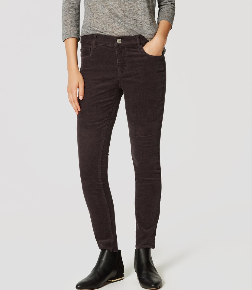 Pantalon En Velours Côtelé Ann Taylor Couleur Crème - Taille 2, Coton, Occasion Très Bon état