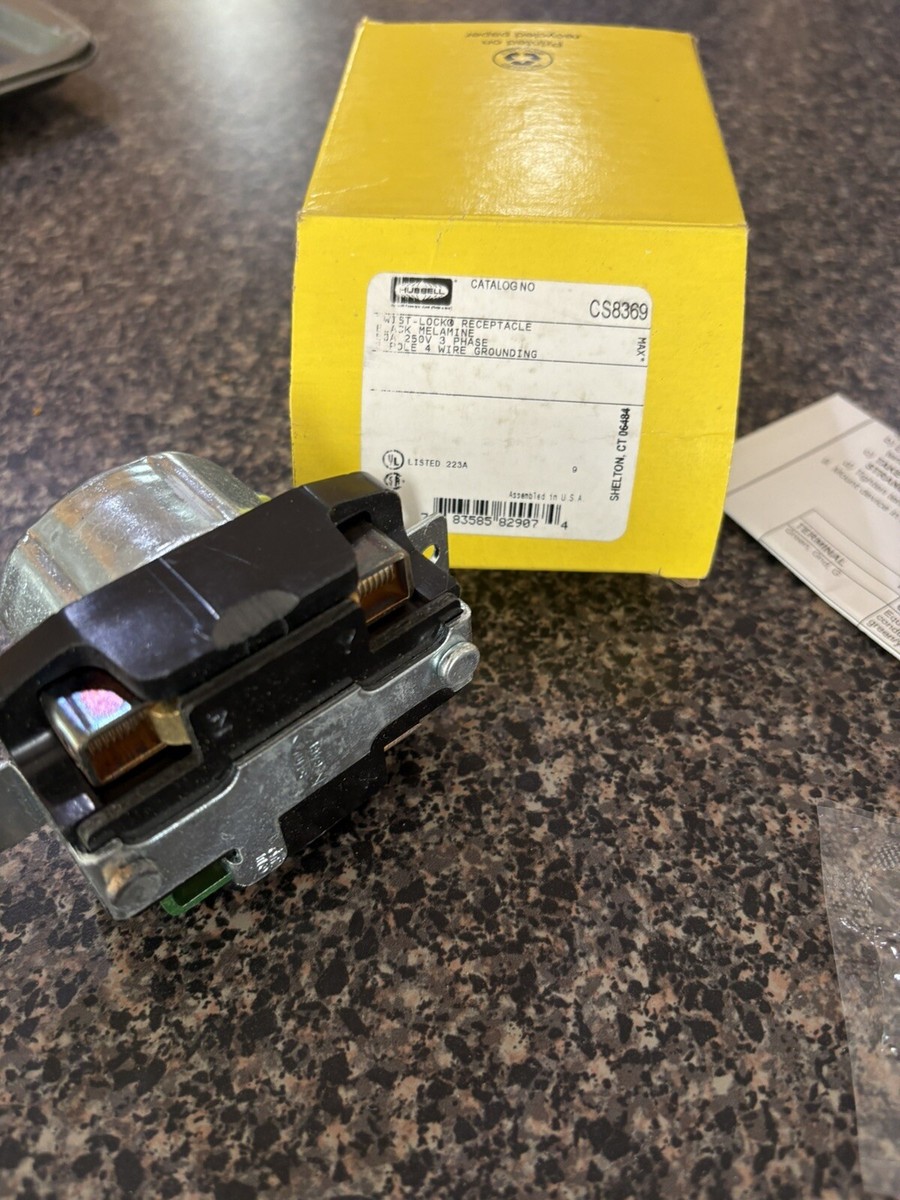みー 中古】【未使用・未開封品】Hubbell CS8369 Locking Receptacle, 50