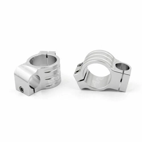 Universal Motoycycle Clip-On Handlebars For YAMAHA YZF R6 KAWASAKI ZX11 43mm SL Foto 4 de 4