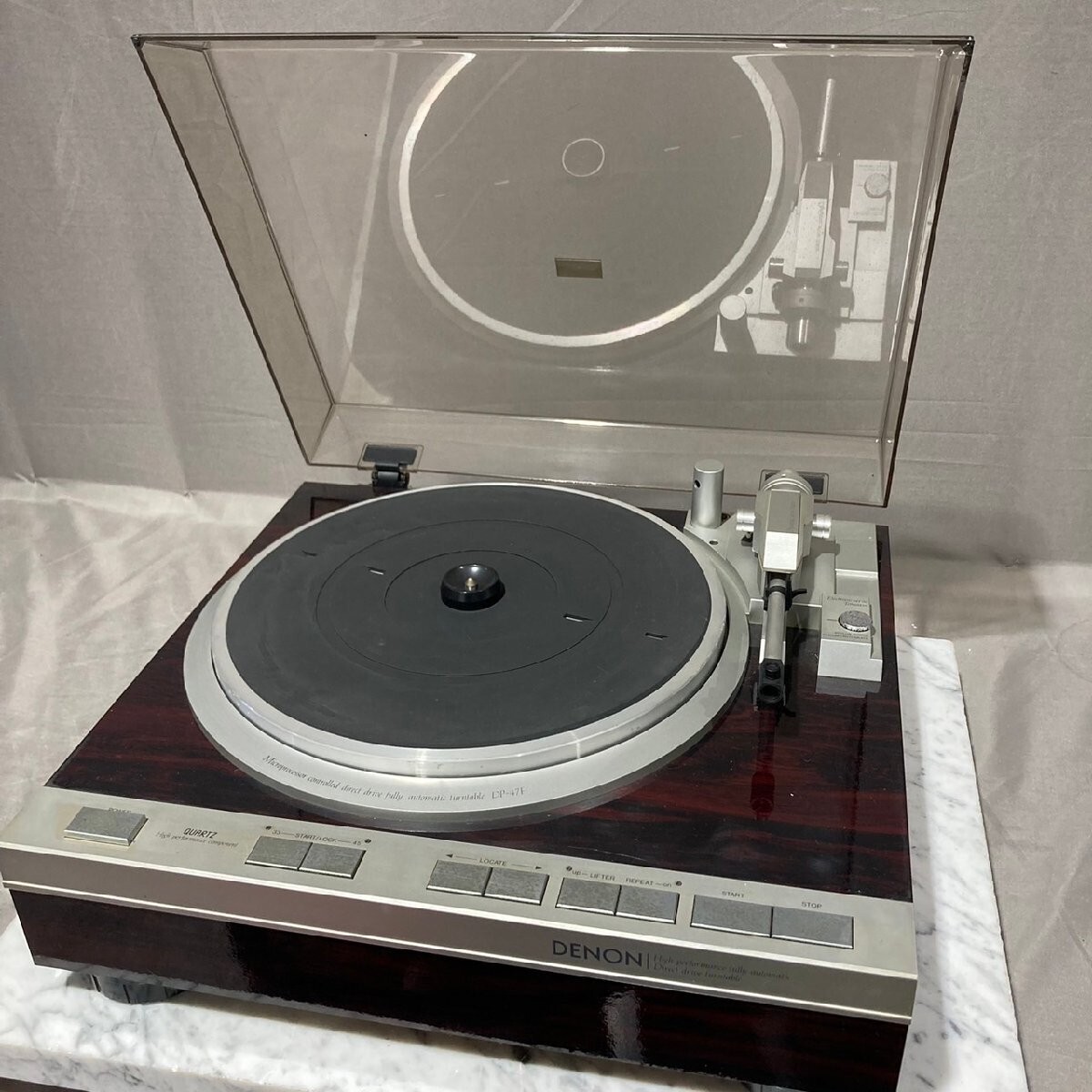 M*A様 DENON DP-47F レコードプレーヤー クォーツロック ダイレク Denon DP-47F Fully Automatic Direct Drive Turntable