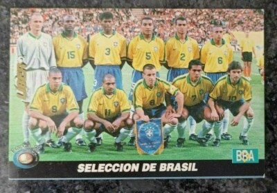 FRANCE 98 Card #98 BRAZIL TEAM, 1998 FIFA WORLD CUP TCG Peru