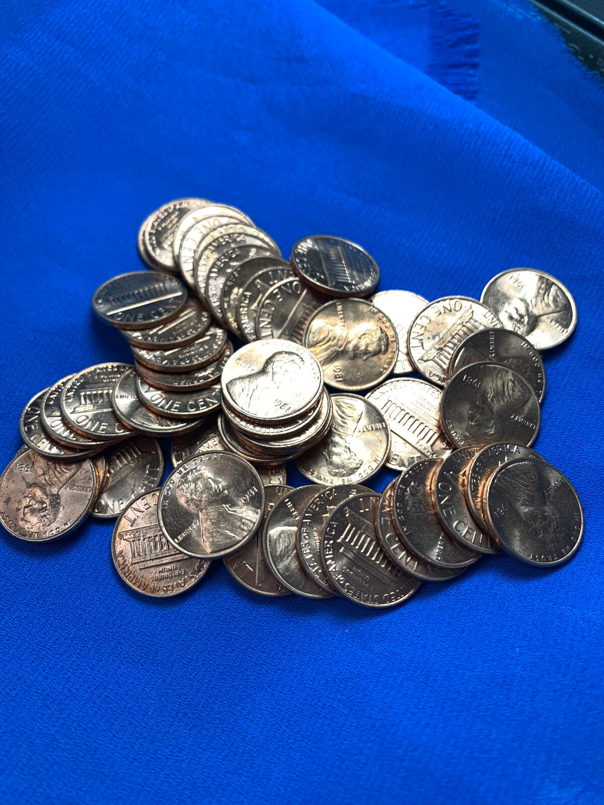 1981 P Lincoln Memorial Cent Penny Roll BU Uncirculated from Mint Sewn