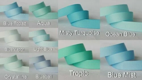 Blue Solid Ribbons