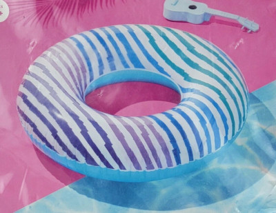 Sun Squad Inflatable Swim Tube 36'' Float Stripes NEW