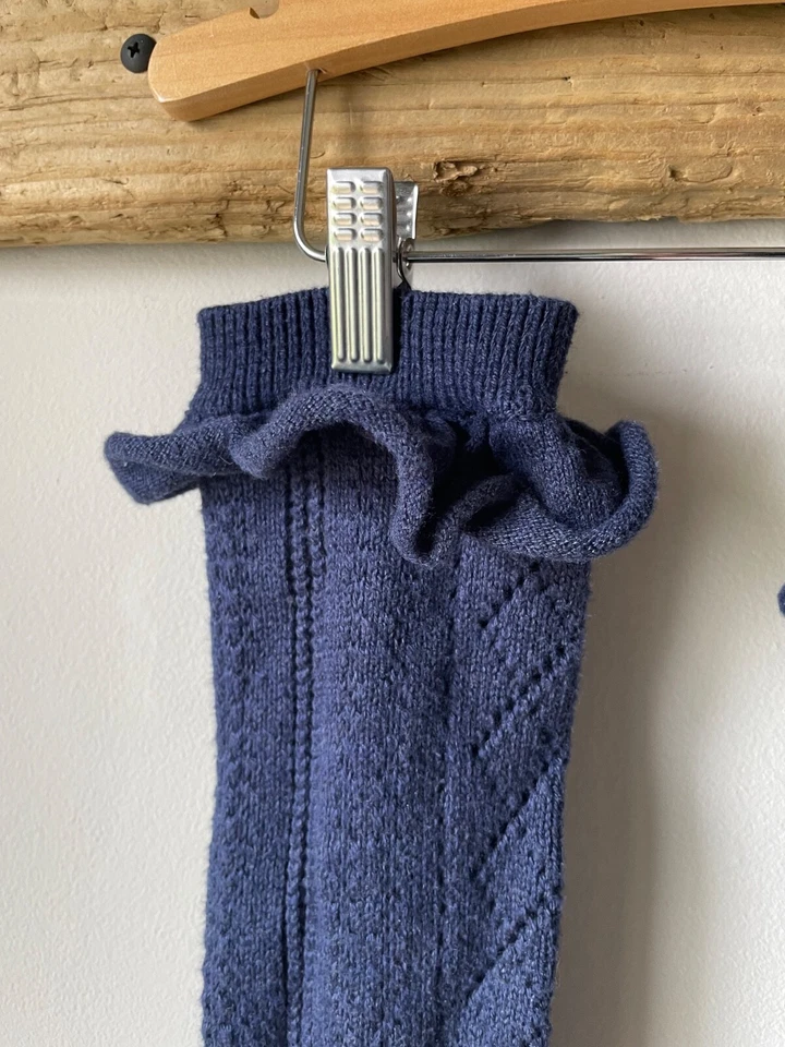 NUEVO SIN ETIQUETAS - Calentadores de piernas Matilda Jane Julep azul marino oscuro sistema operativo para niñas Foto 3 de 4