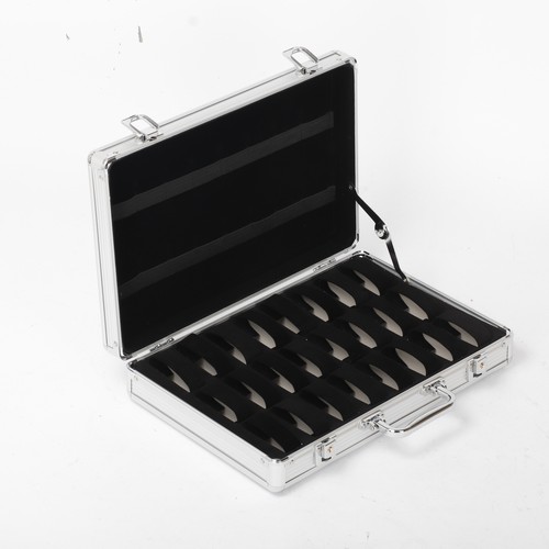 Estuche de reloj diseño maletín de aluminio para 24 relojes grandes - exhibición de coleccionistas - Imagen 22 de 23