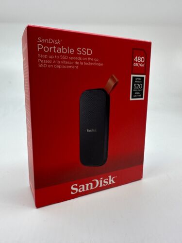 NEW SanDisk 480GB USB 3.2 USB-C Portable SSD Solid State Drive SDSSDE30-480G-G25 - Picture 1 of 4