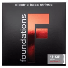 S.I.T Foundations Nickel Bass Guitar Strings; Extra long scale - gauges 45-125