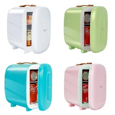 Mini Fridge Portable Thermoelectric 4L/6 Can AC/DC Cooler for Bedroom,Car,Office