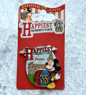 Disney Pin Disneyland Resort DLR 55th Anniversary Mickey Mouse Happiest Memories