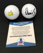 OLLIE SCHNIEDERJANS SIGNED MASTERS GOLF BALL AUTHENTIC AUTOGRAPH BAS  BECKETT 