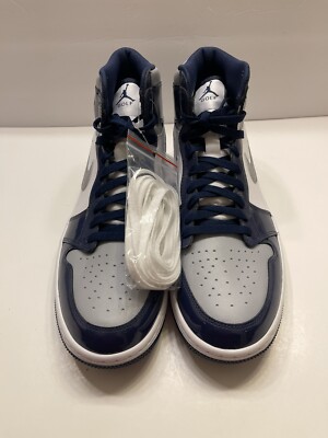 NEW Air Jordan 1 High G Men's Size 12 White/Metallic Silver DQ0660