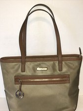 Michael Kors Light Olive Green 13 1/2 L X 10 W Pre-Own Large Handbag Exc Cond.