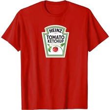 HEINZ KETCHUP NEW T-SHIRT sizes S M L XL XXL colours Red, White