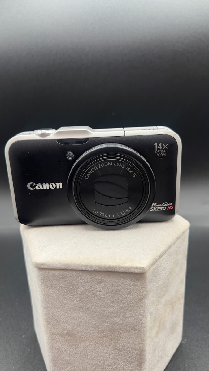 Canon PowerShot SX230 HS 12.1MP Digital Camera - Black for sale 