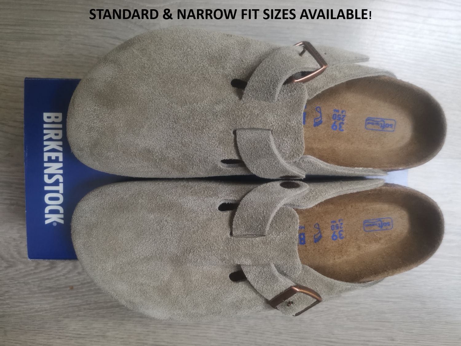Birkenstock Boston Suede Leather Taupe Clogs Mules UK 3.5 4.5 5 5.5 7 7.5 8  | eBay
