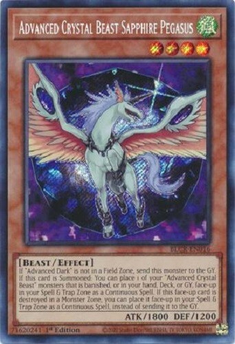 pegasus card yugioh Yugioh Crystal Beast Sapphire Pegasus Speed Duel GX SGX1-ENF08 Secret main image 1