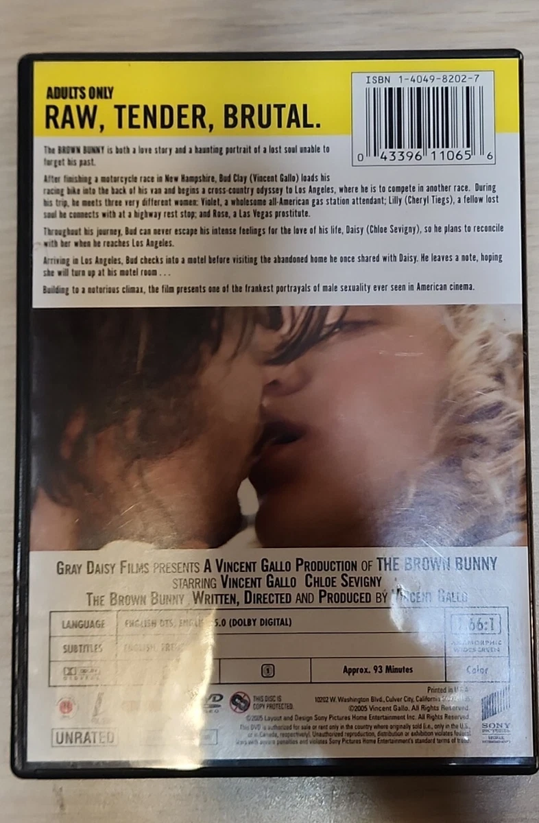 The Brown Bunny DVD Unrated Version OOP Vincent Gallo Chloe Sevigny | eBay