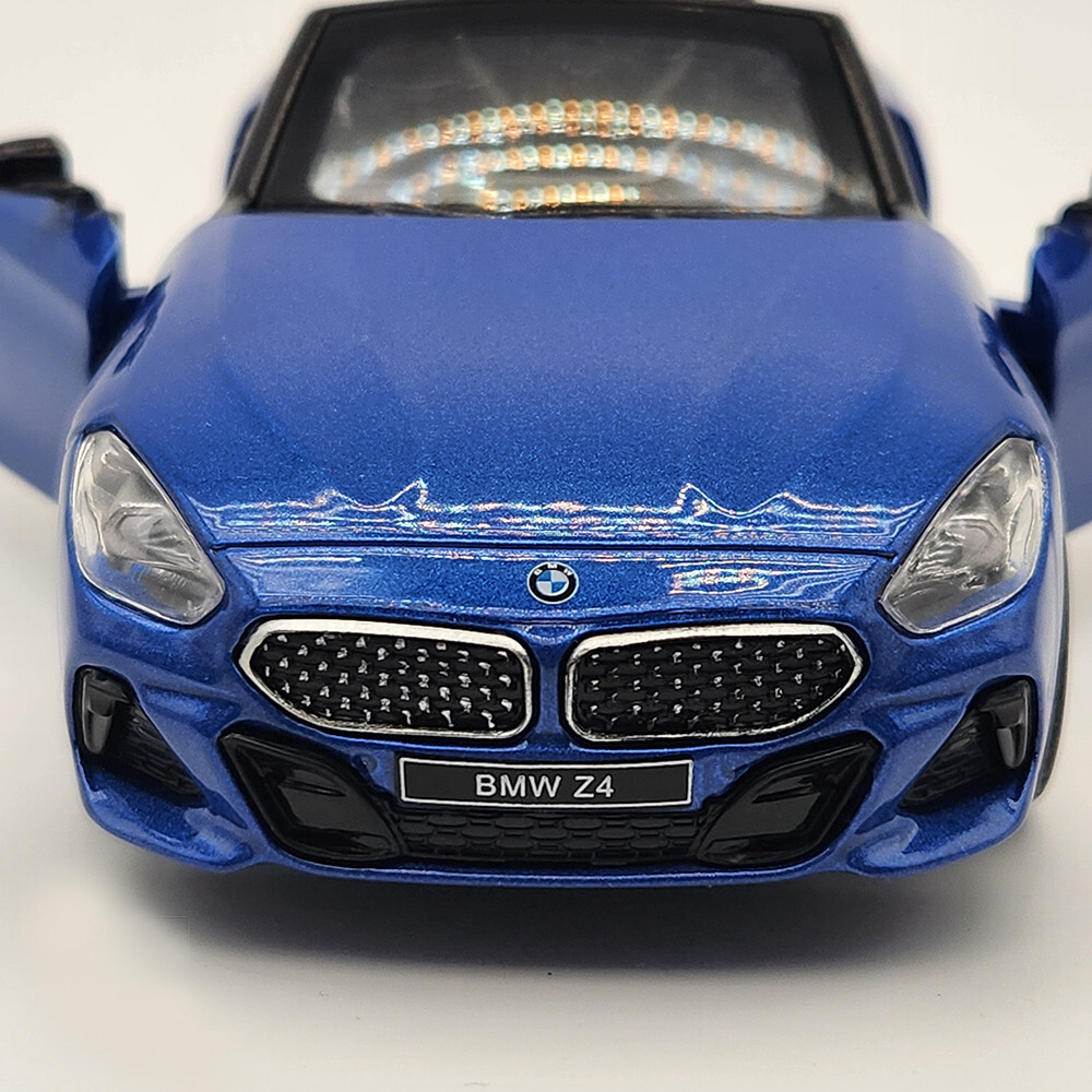 2024 BMW Z4 Blue Cabrio 1:30 Scale Diecast Model Officially Licensed