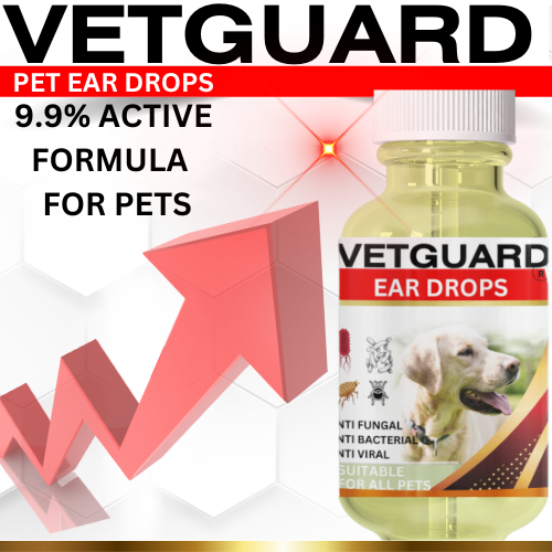 VET STRENGTH, Dog Ear Infection Drops STOP Shaking Itching Ears Mites