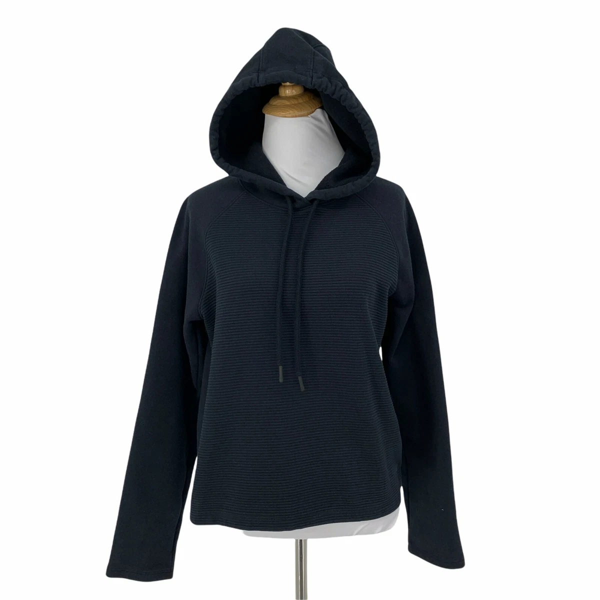 Under Armour Ribbed Fleece Women s Size XS Black Loose Fit Gym