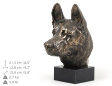 German Shepherd, Dog Marble Statue Bust, ArtDog, DE
