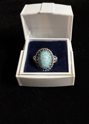 Carolyn Pollack Size 7 Turquoise Ring