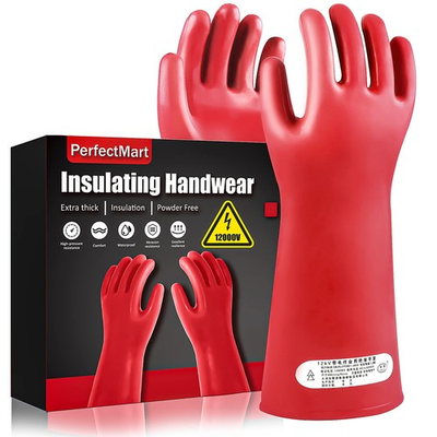 #ad Insulating Gloves For High Voltage Electrical Work 1.8mm Thickness Protective... $32.81