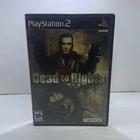 Namco Dead to Rights PS2 Action Shooter M NTSC-U/C 2002 Manual Included CIB