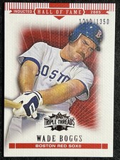 2007 Topps Triple Threads: Wade Boggs -Card #22 *Boston Red Sox* #'ed 1210/1350