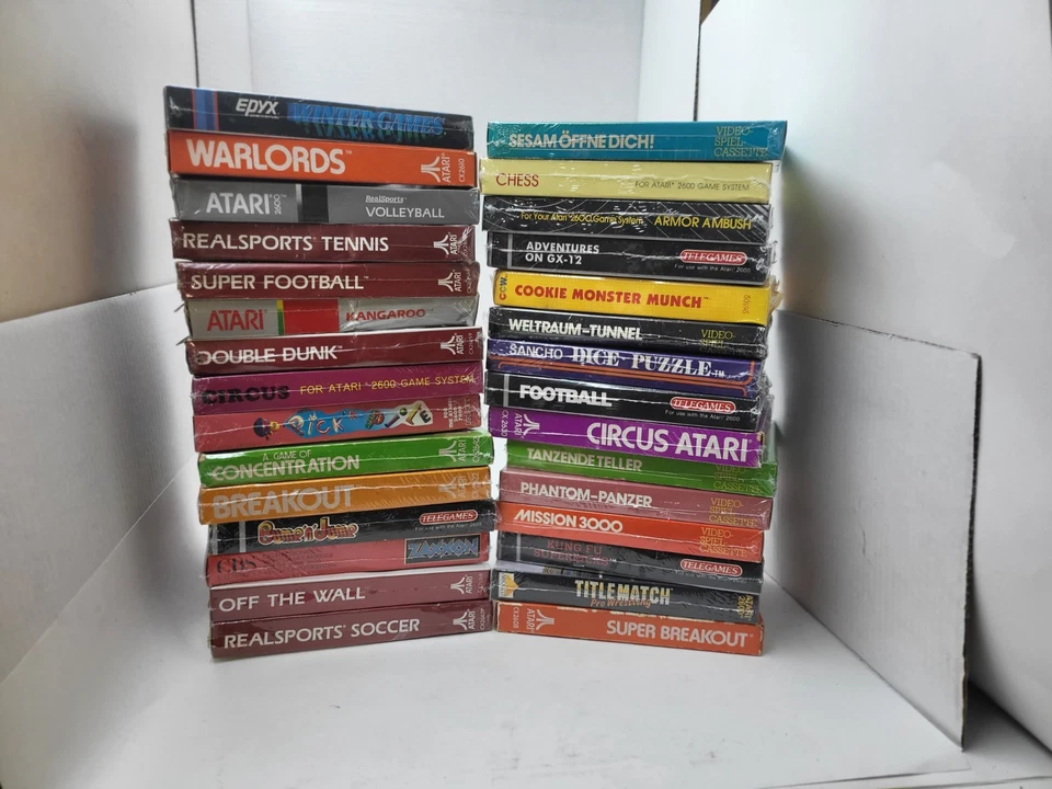 30 WHOLESALE LOT OF ORIGINAL NEW PAL GAMES FOR ATARI 7800 + 2600 + PLUS #12C - Image 2 of 4