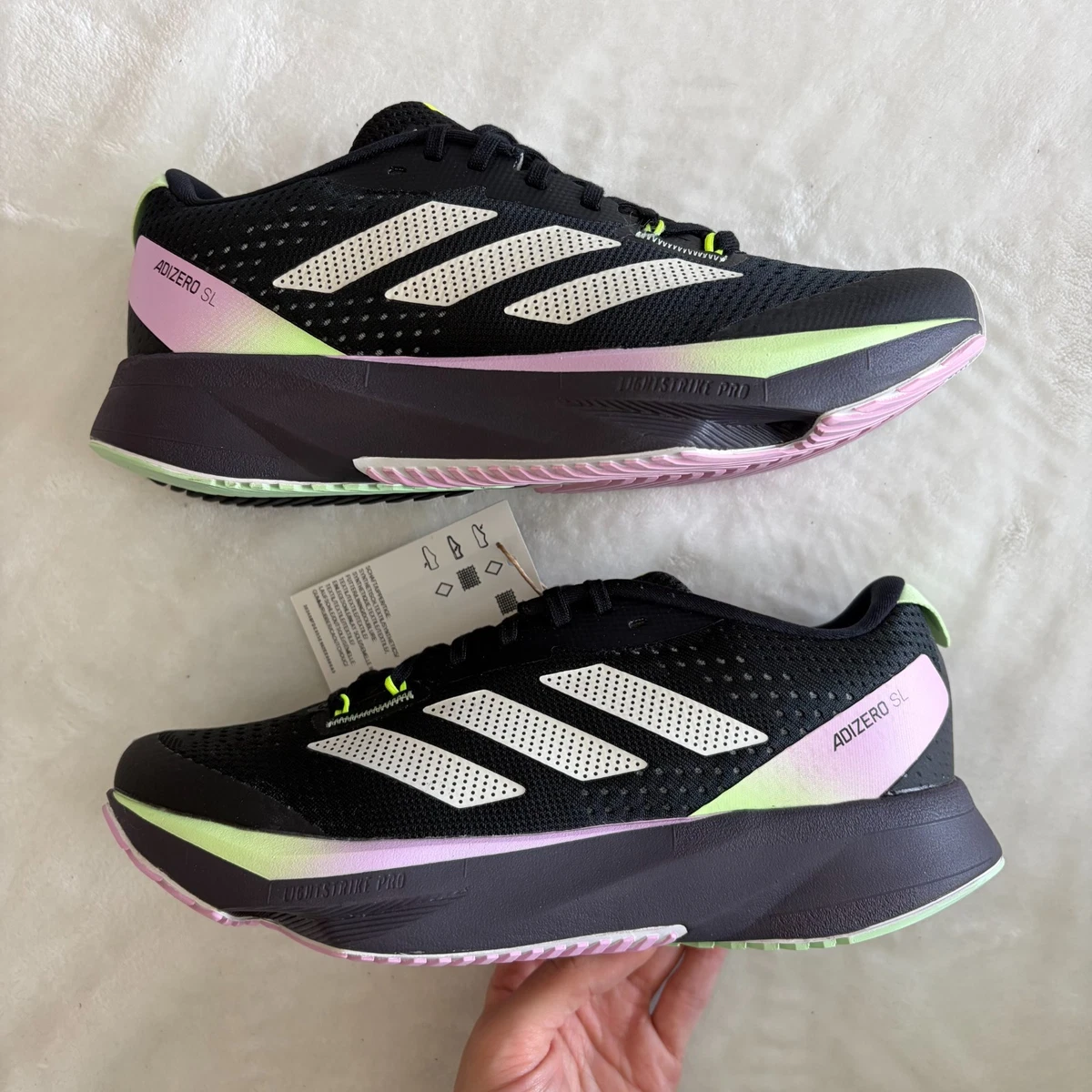 Adidas Adizero SL Black Green Spark W for sale | eBay