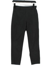 Uniqlo Women's Suit Trousers S Grey Polyester with Rayon, Spandex Dress Pants