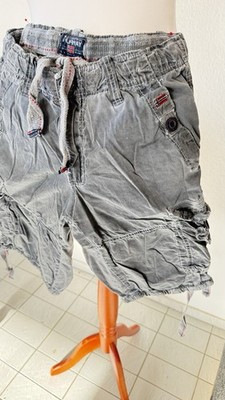 Washed Style Cargo Bermuda von Geographical Norway Gr. S Gebraucht Grau