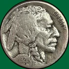 1921-S Buffalo Nickel Choice Fine F+/VF Coin, Scratch #38513