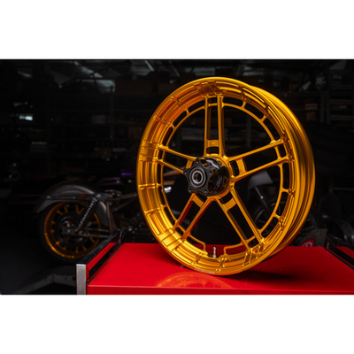 Arlen Ness 330-051 Rim - Flatline - Front - Gold - 19x3.25 Harley