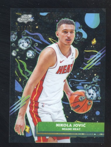 2025-26 Topps Cosmic Chrome Black Eclipse #101 Nikola Jovic Heat 1/10