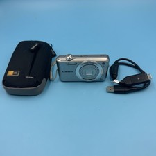 Samsung SL50 5x Zoom 10.2 MP Digital Camera Silver Tested w/ Battery, Bag