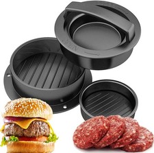 3 in 1 Stuffed Burger Press Hamburger Mould ABS Plastic Beef BBQ Patty Maker