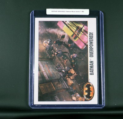 VINTAGE GRADABLE: Batman: 1989 Topps Set 1: Batman Overpowered! (#85)